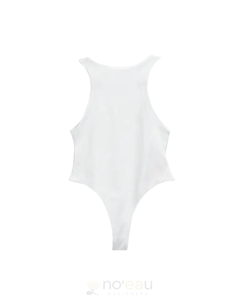 Noeau - Sleeveless Thong White Bodysuit Women’s Clothing