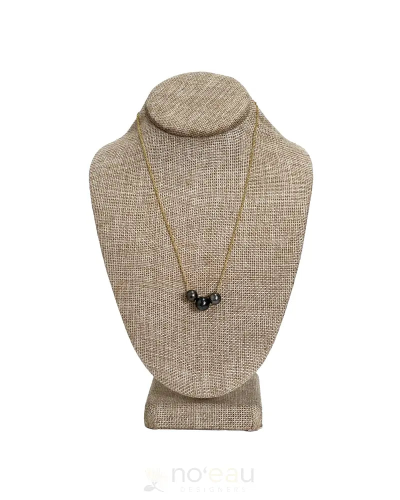 NOEAU - Tahitian Pearl Floating Necklace TRIPLE / $175 JEWELRY