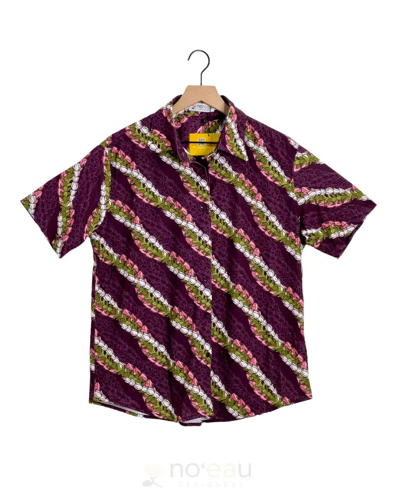 NOEAU - Violet Leialoha Aloha Shirt MEN’S CLOTHING
