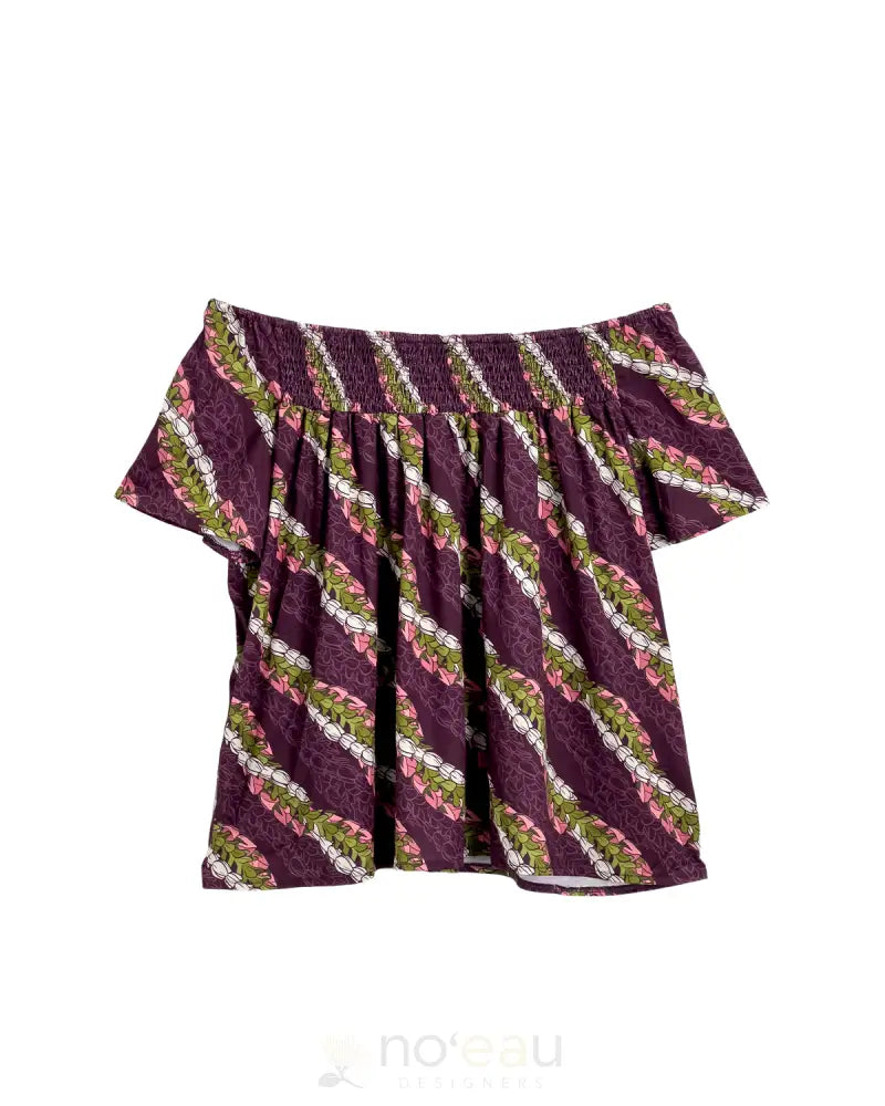NOEAU - Violet Leialoha Off the Shoulder Top WOMEN’S CLOTHING