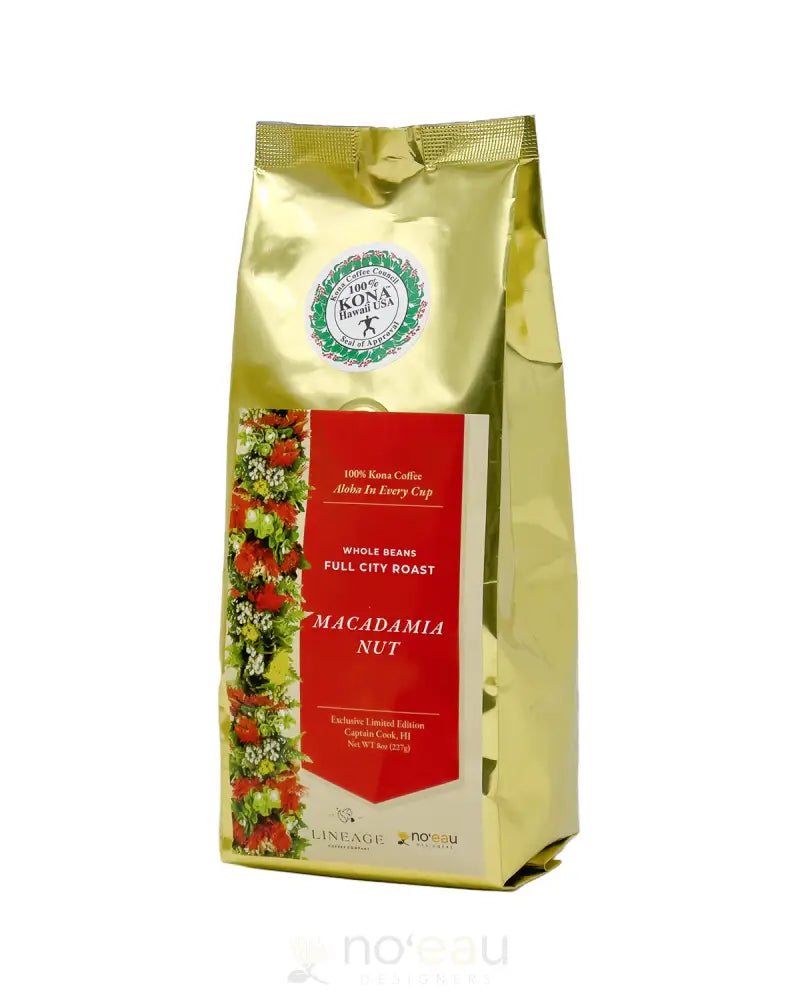 Noeau X Lineage Coffee Company - 100% Kona Coffee Beans Macadamia Nut Food