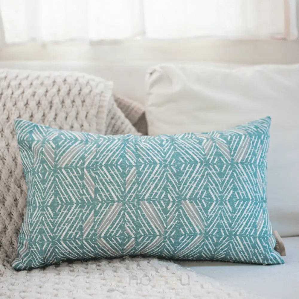 NOHO HOME - ʻAkahi Lumbar Pillowcase Snow/Frost - Noeau Designers