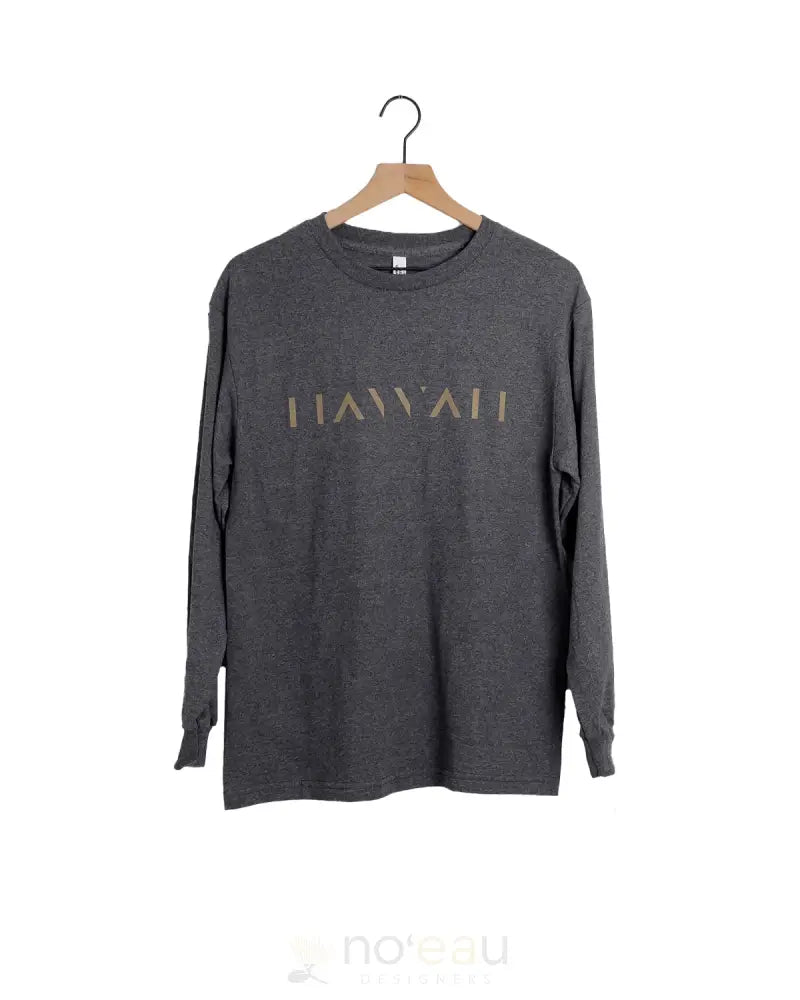 PIKO - 11AWA11 Origins Charcoal/Brown Men's Long sleeve - Noʻeau Designers