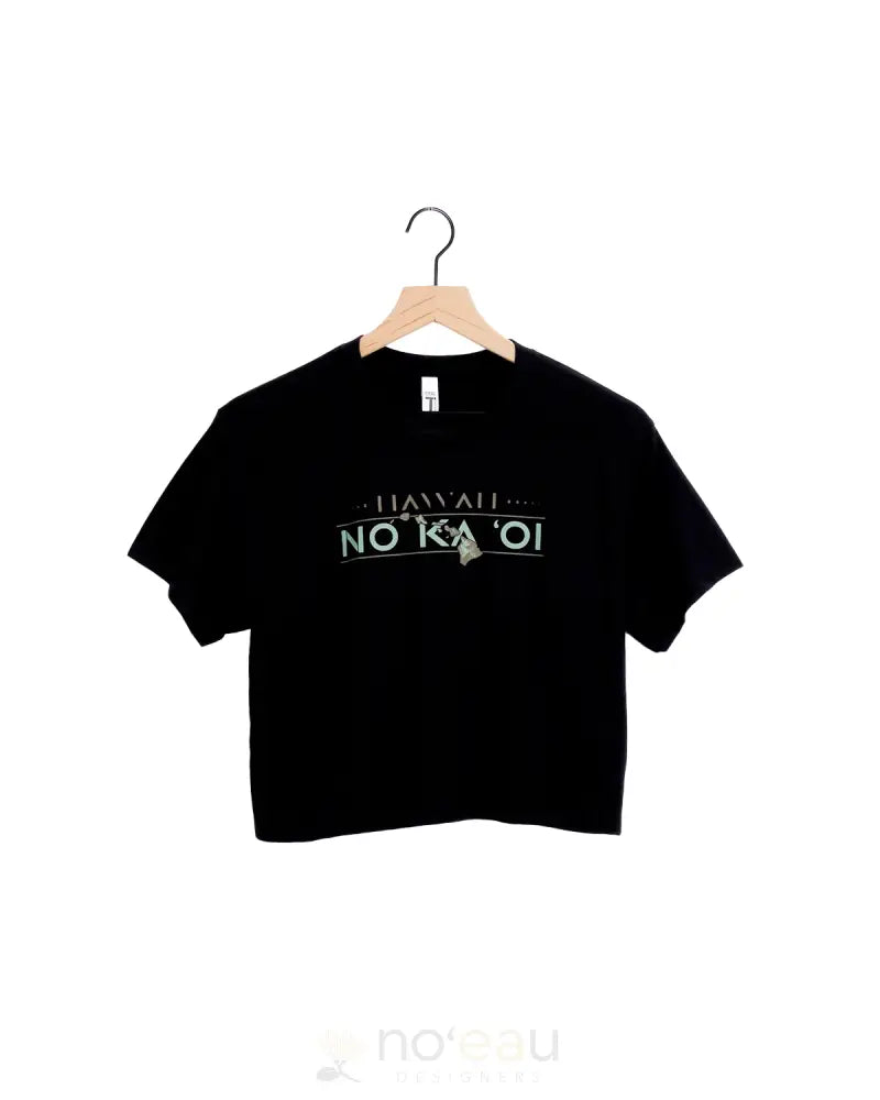 Piko - No Ka ʻOi Womens Crop Top Black Women’s Clothing