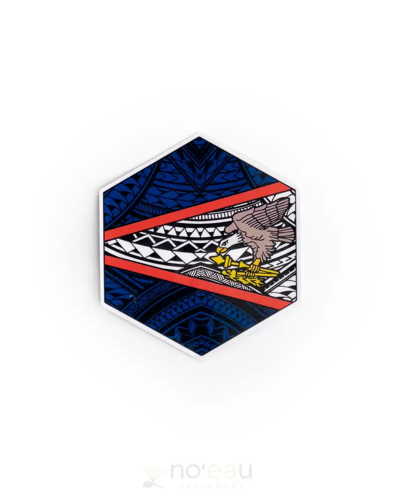 POLY YOUTH - American Samoa Flag Sticker - Noʻeau Designers
