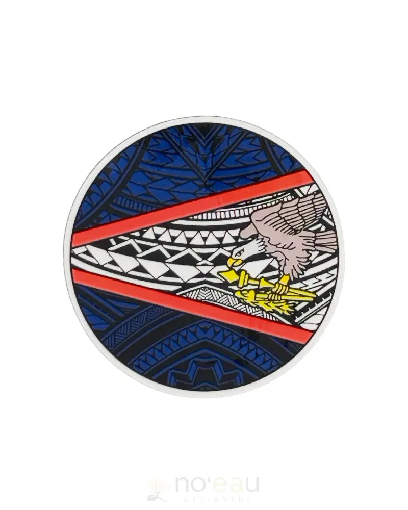 POLY YOUTH - Assorted American Samoan Flag Stickers - Noʻeau Designers