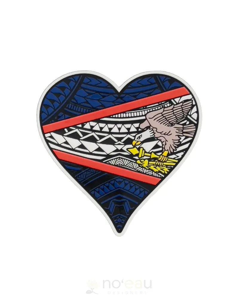 POLY YOUTH - Assorted American Samoan Flag Stickers - Noʻeau Designers