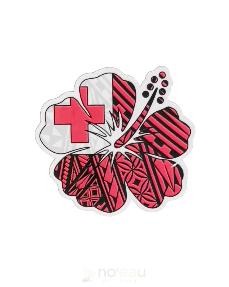 POLY YOUTH - Assorted Tongan Flag Stickers - Noʻeau Designers