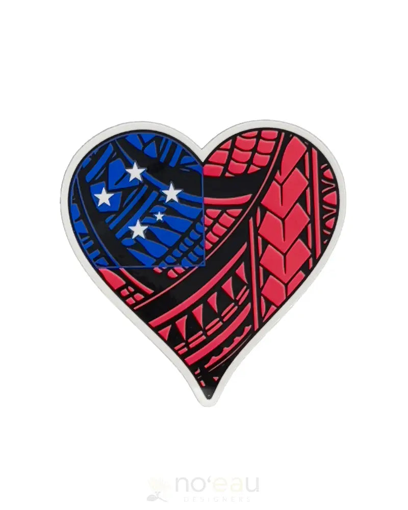 POLY YOUTH - Assorted Western Samoan Flag Stickers - Noʻeau Designers