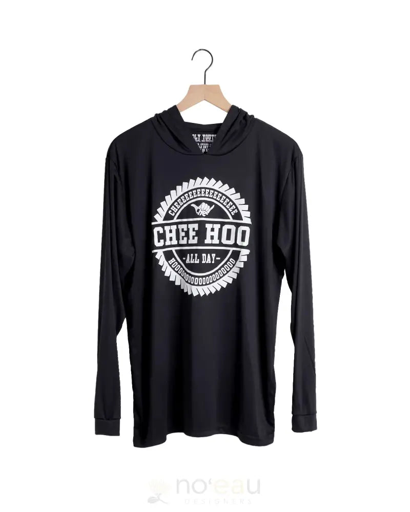 POLY YOUTH - Cheehoo Black & White Hoodie - Noʻeau Designers