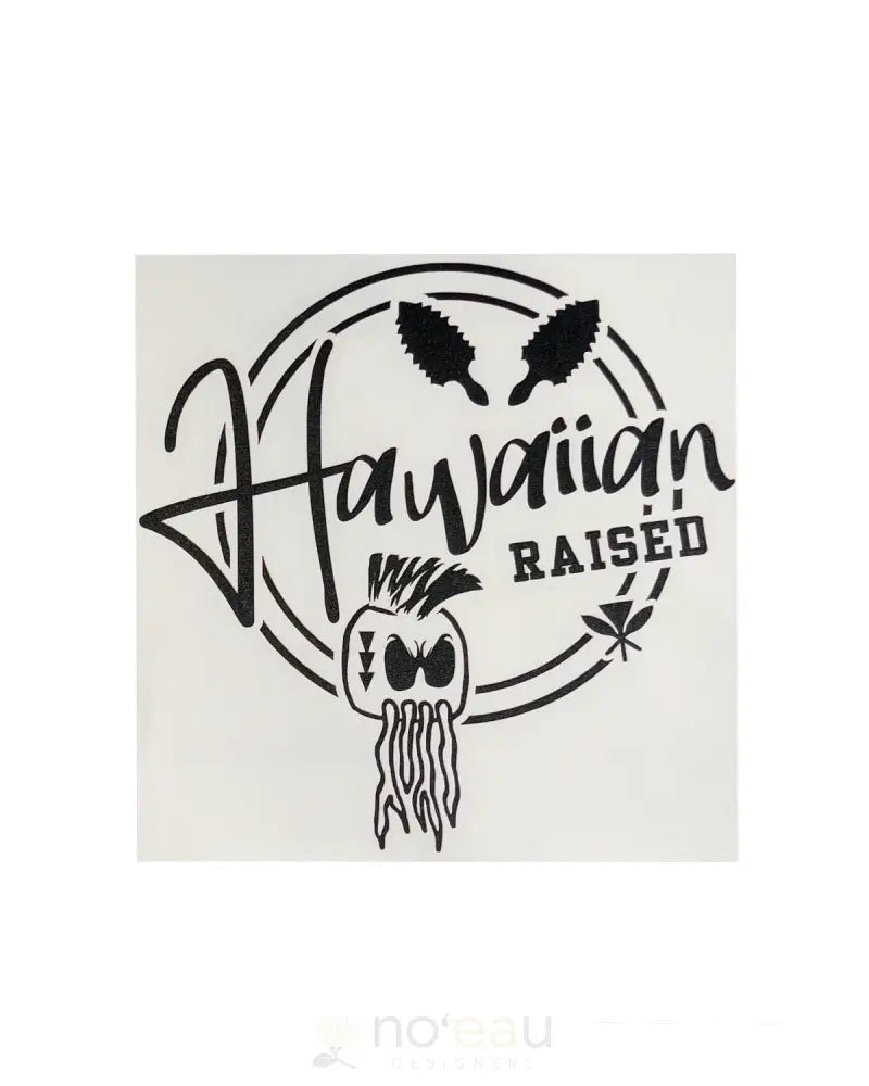 POLY YOUTH - Hawaiian Raised With Ikaika Helmet Large Vinyl Decal - Noʻeau Designers