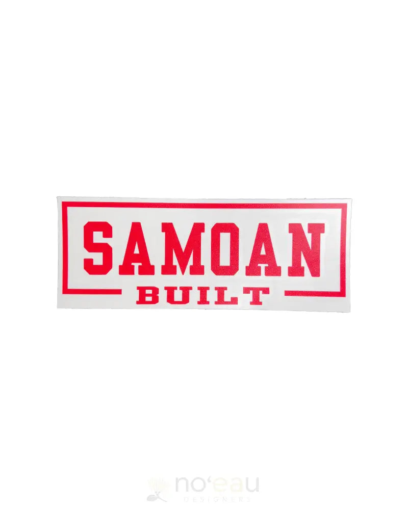 POLY YOUTH - Samoan Built Rectangle Large Decal - Noʻeau Designers