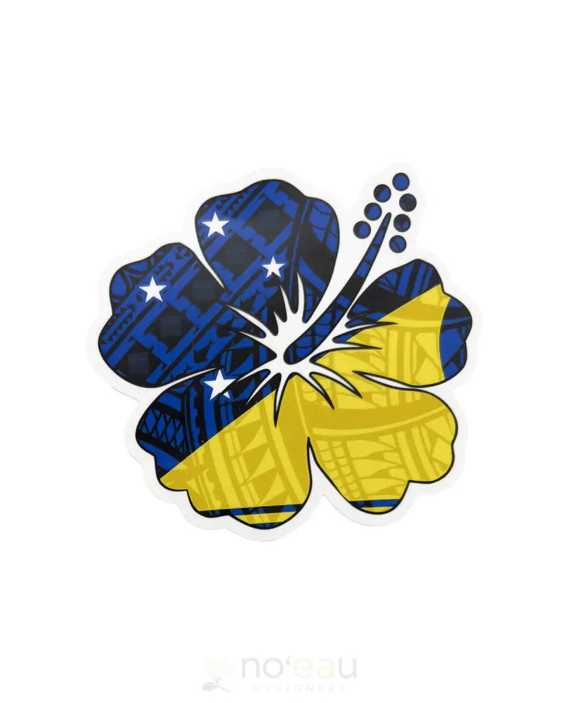 Poly Youth - Tokelauan Flag Stickers Flower Stickers/Pins/Patches