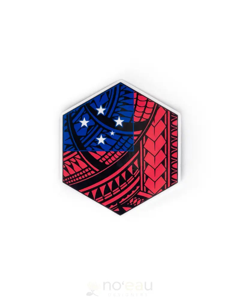 POLY YOUTH - Western Samoan Flag Sticker - Noʻeau Designers