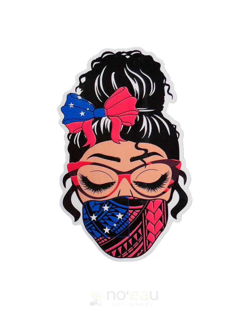 POLY YOUTH - Western Samoan Queen Stickers - Noʻeau Designers