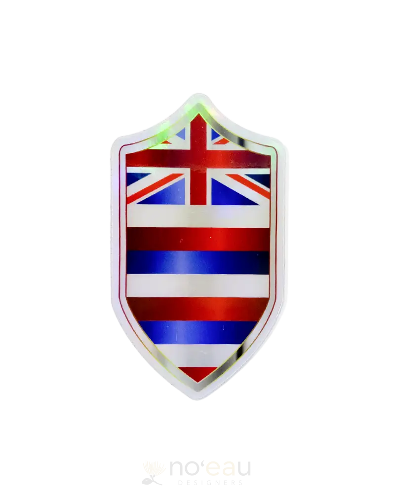 Pono Shell Creations - Assorted Stickers Hawaiian Flag Shield Stickers/Pins/Patches