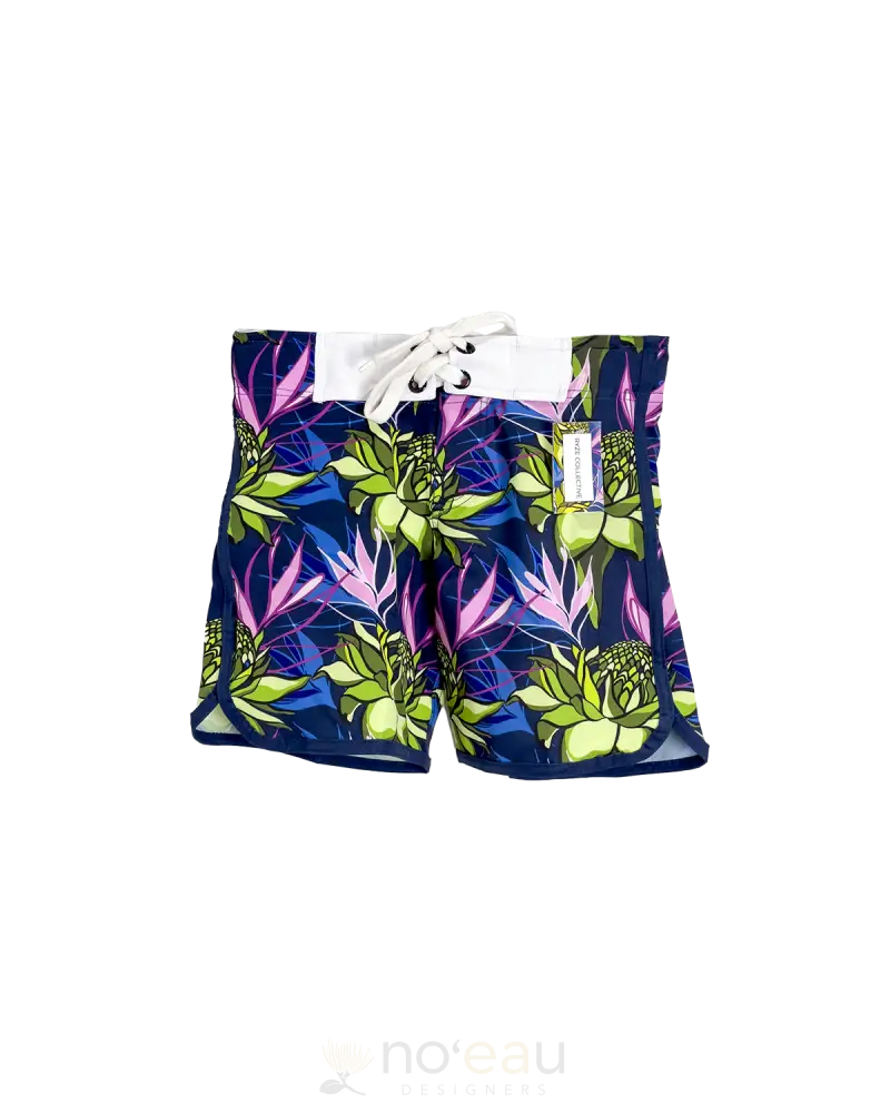 Ryze Collective - Torch Ginger Green And Purple Broadshorts Ys (2T 3T) Men’s Clothing