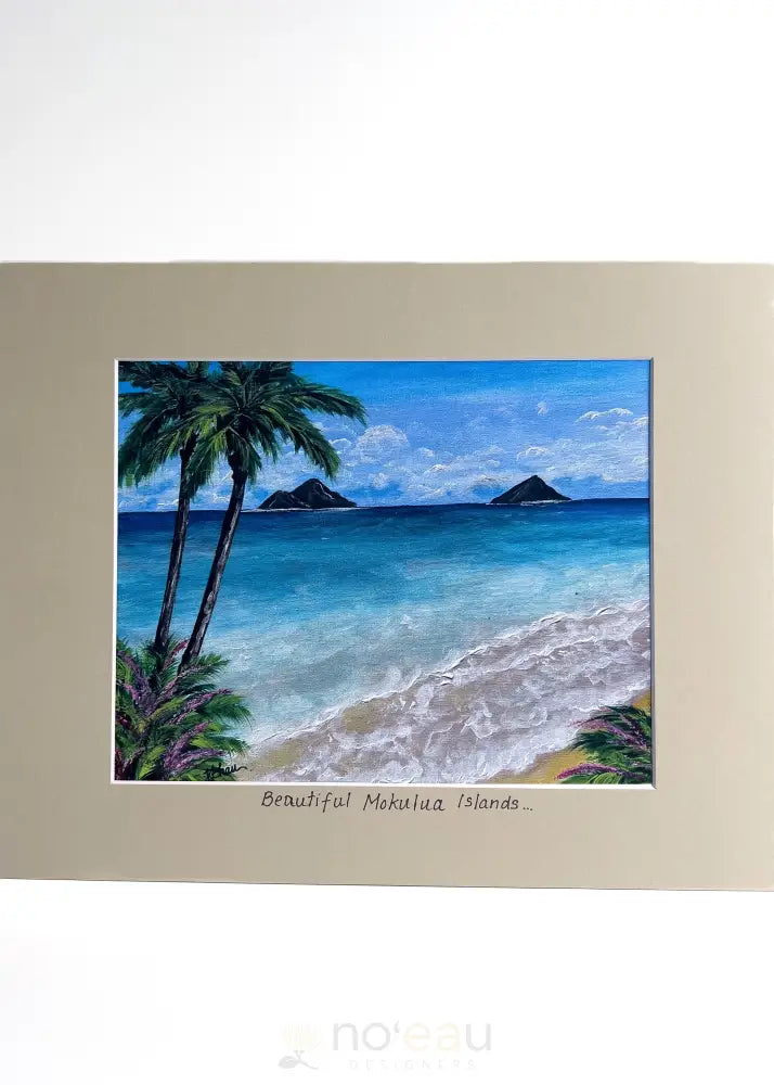 SMILES HAWAII 808 - Assorted 8 x 10 Matted Beach Prints - Noʻeau Designers