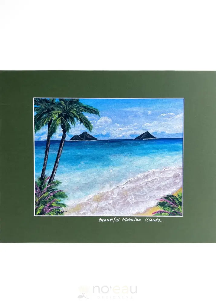 SMILES HAWAII 808 - Assorted 8 x 10 Matted Beach Prints - Noʻeau Designers