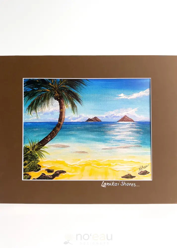 SMILES HAWAII 808 - Assorted 8 x 10 Matted Beach Prints - Noʻeau Designers