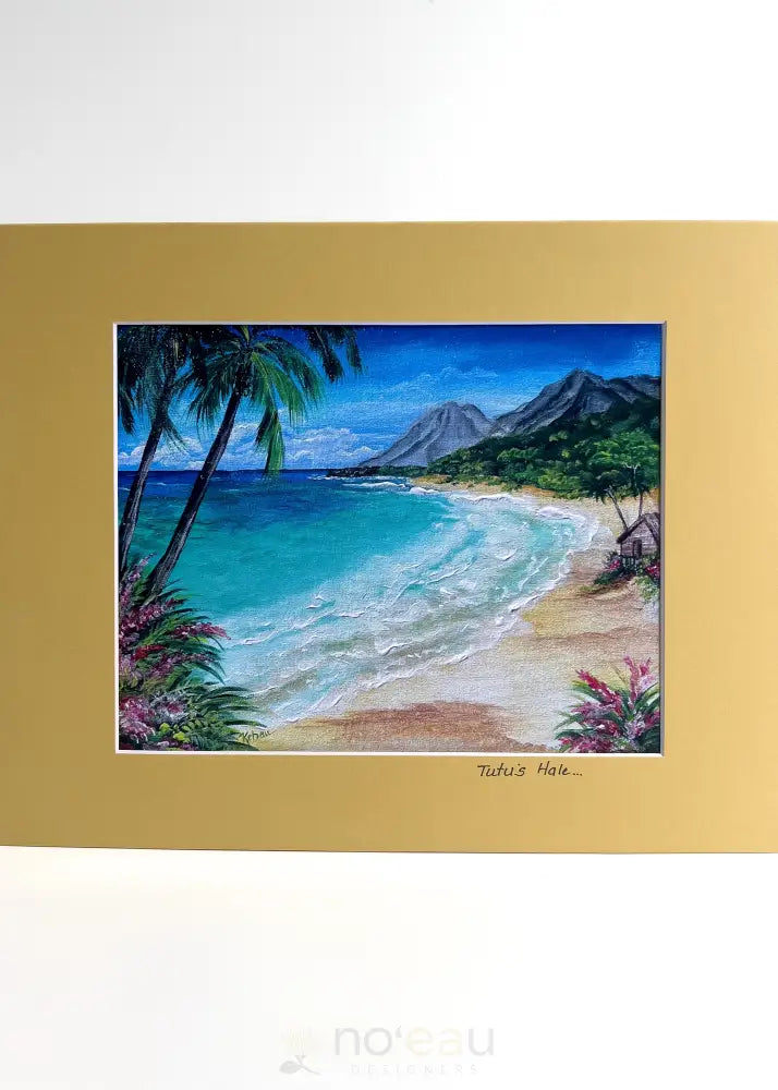 SMILES HAWAII 808 - Assorted 8 x 10 Matted Beach Prints - Noʻeau Designers