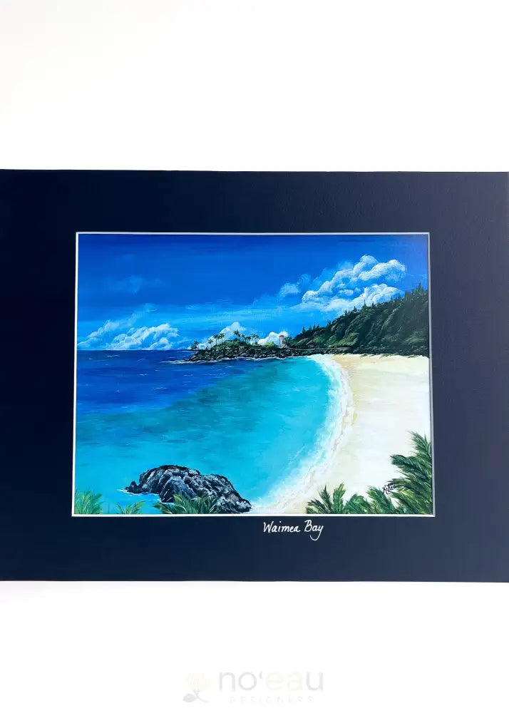 SMILES HAWAII 808 - Assorted 8 x 10 Matted Beach Prints - Noʻeau Designers