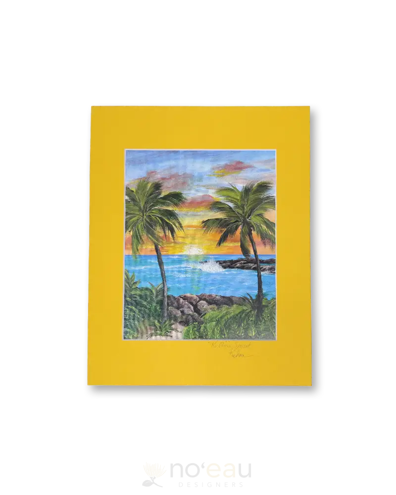 Smiles Hawaii 808 - Assorted 8X10 Matted Prints Ko Olina Sunset A Home Goods