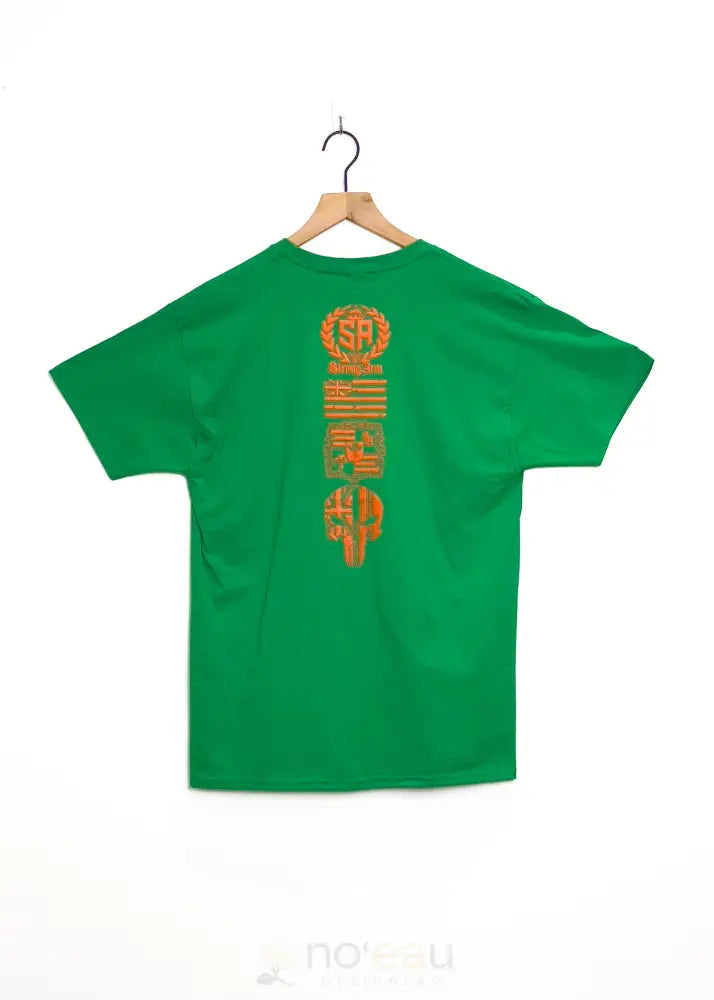 STRONGARM HAWAIIANS - Heavy Hittahz Green T-Shirt - Noʻeau Designers