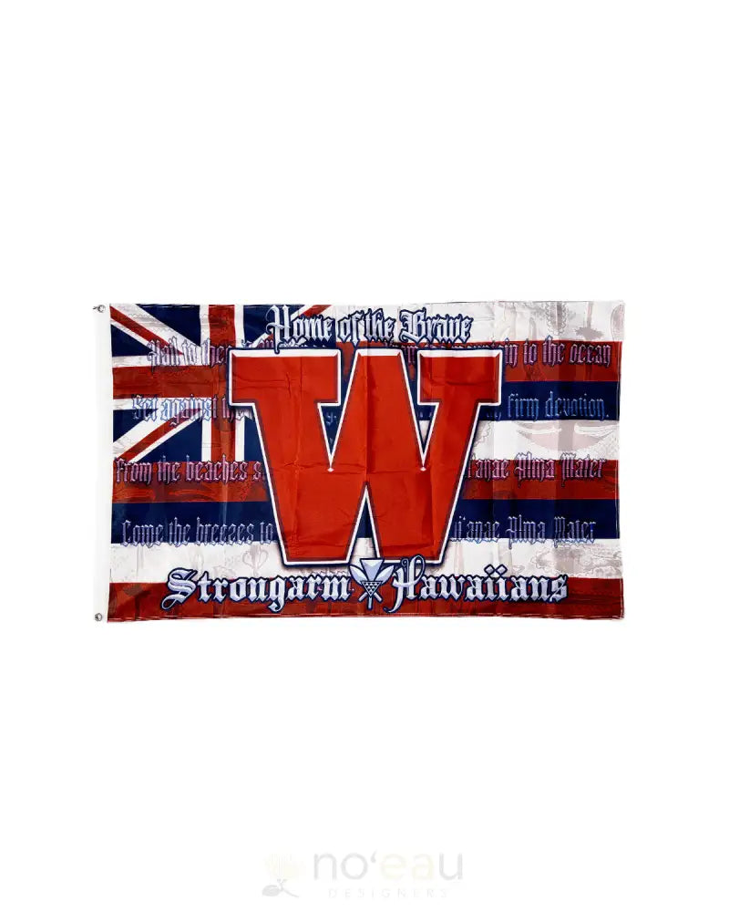 STRONGARM HAWAIIANS - Double Sided School Pride Flags - Noʻeau Designers