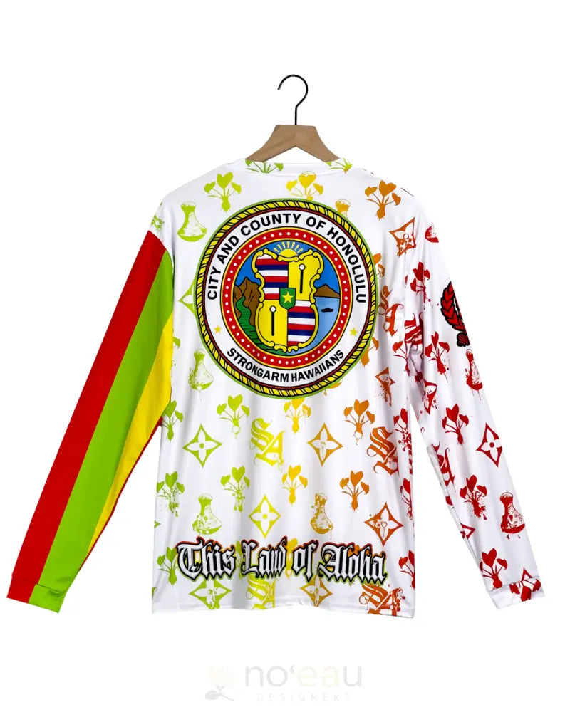STRONGARM HAWAIIANS - City & County Pimpers Paradise Long Sleeve Sub Dye MEN’S CLOTHING