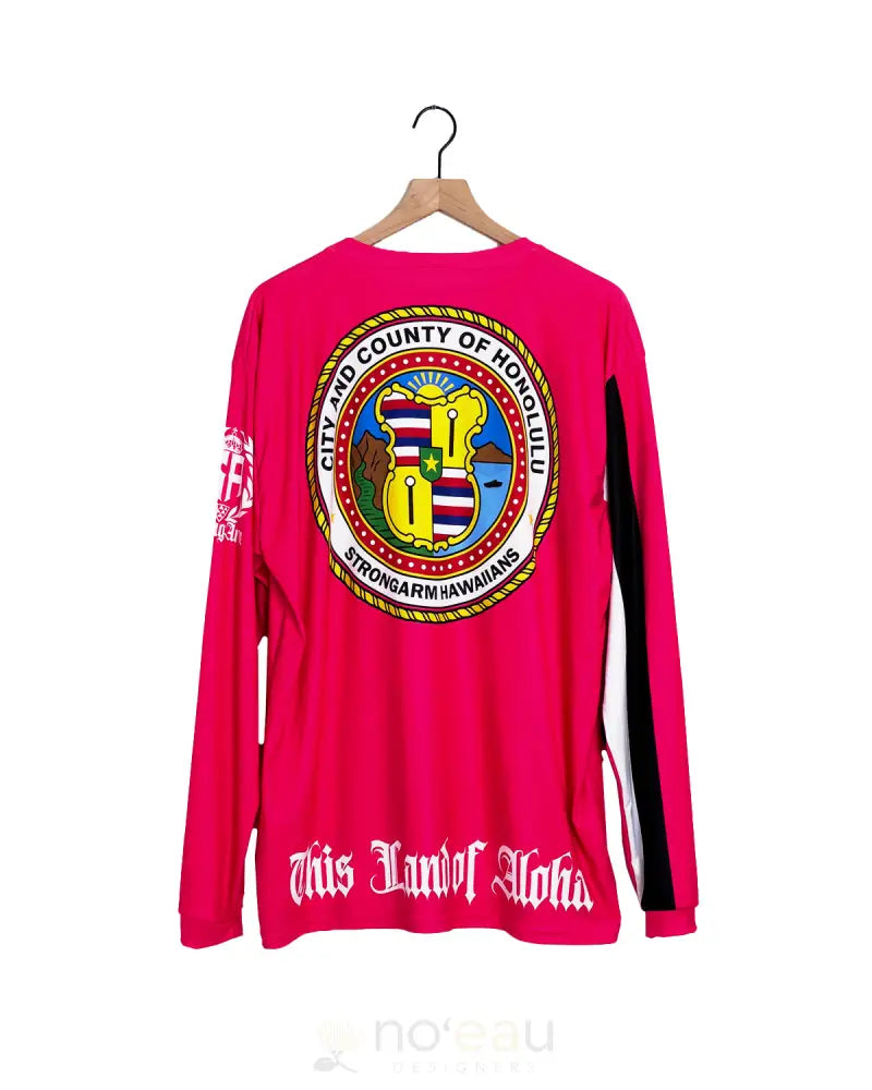 STRONGARM HAWAIIANS - City & County Pink Subdye Long Sleeve - Noʻeau Designers