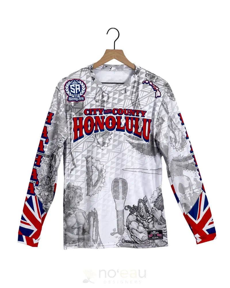 STRONGARM HAWAIIANS - City & County Warriors Long Sleeve Sub Dye MEN’S CLOTHING