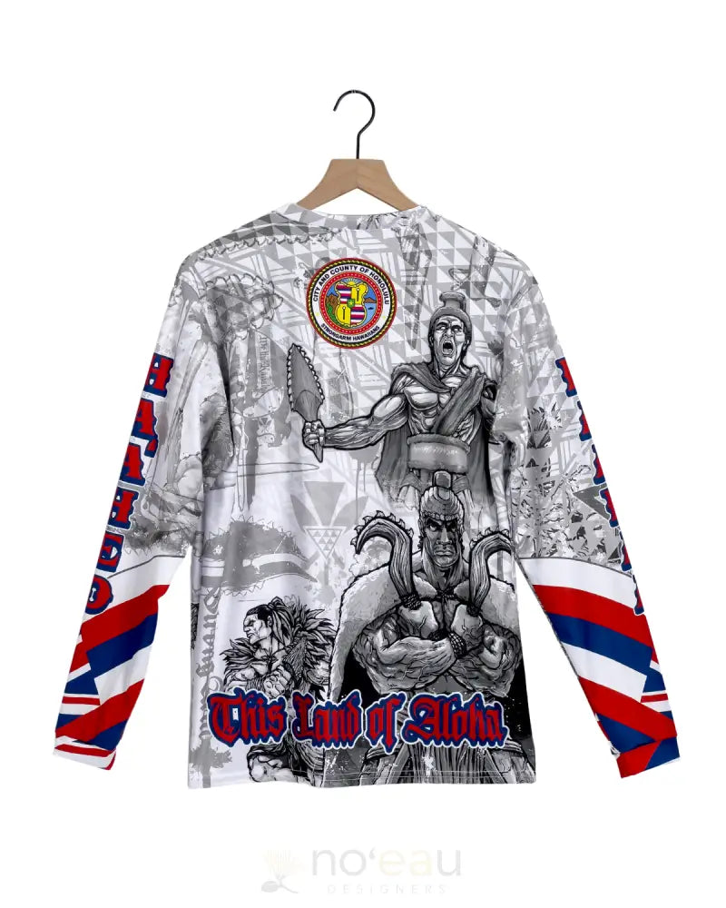 STRONGARM HAWAIIANS - City & County Warriors Long Sleeve Sub Dye MEN’S CLOTHING