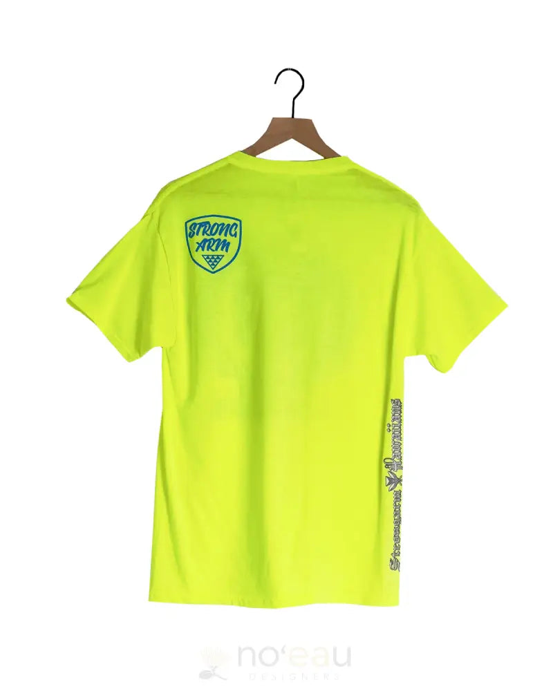 STRONGARM HAWAIIANS - Strongarm Crown Yellow/Blue T-Shirt - Noʻeau Designers