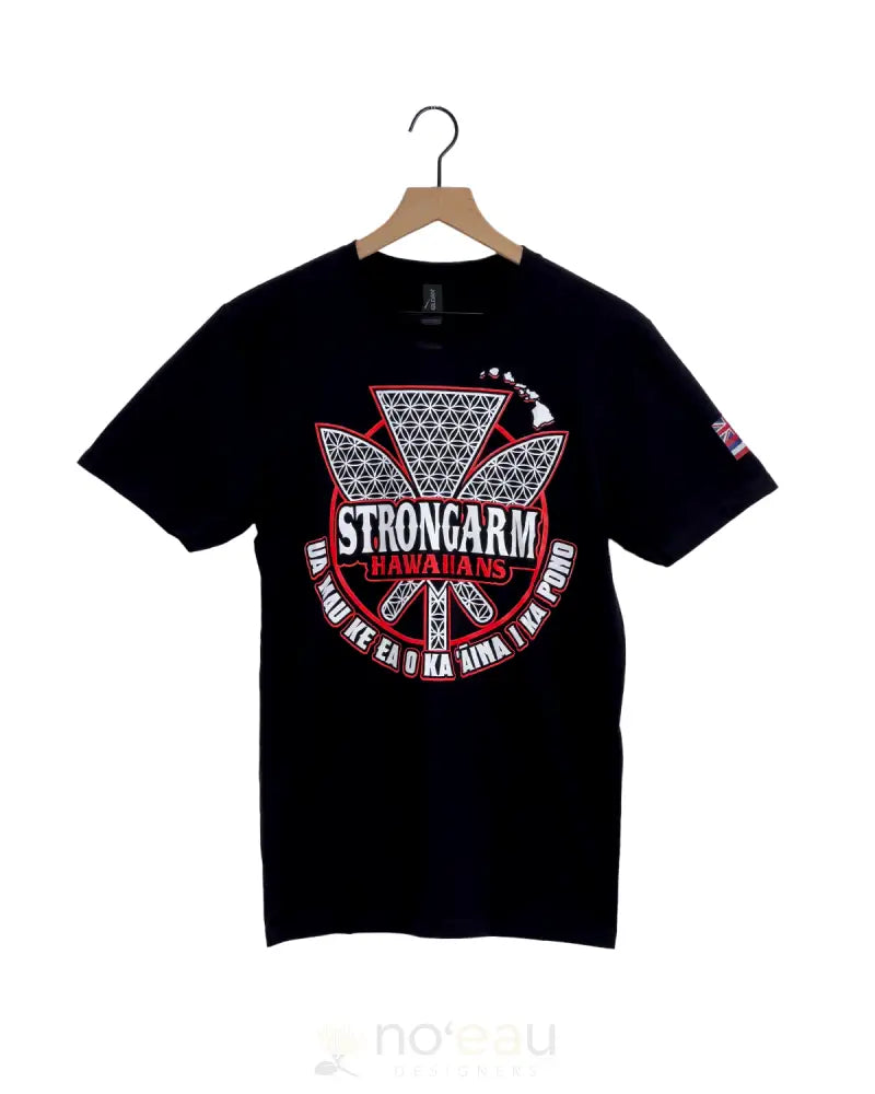 STRONGARM HAWAIIANS - Flower of Life Black Cotton T-Shirt MEN’S CLOTHING