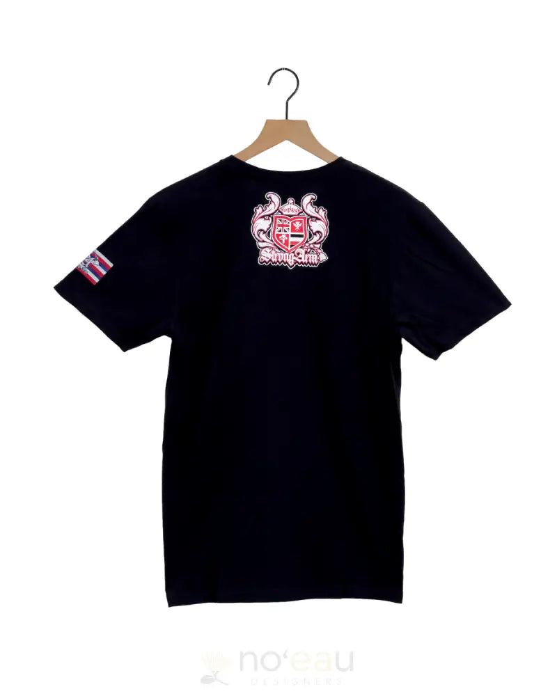 STRONGARM HAWAIIANS - Flower of Life Black Cotton T-Shirt MEN’S CLOTHING