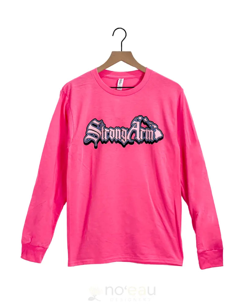 STRONGARM HAWAIIANS - Hi Viz Pink Cotton Long Sleeve MEN’S CLOTHING