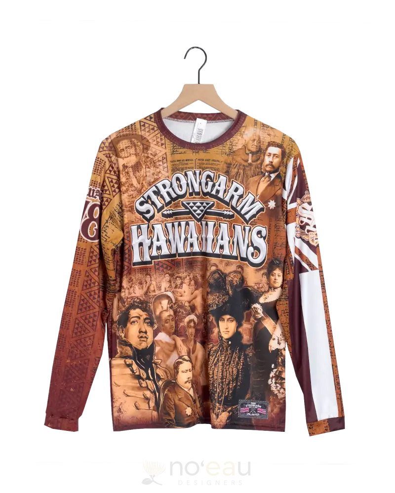 Strongarm Hawaiians - How Would They Feel? Brown Sub Dye Long Sleeve Men’s Clothing