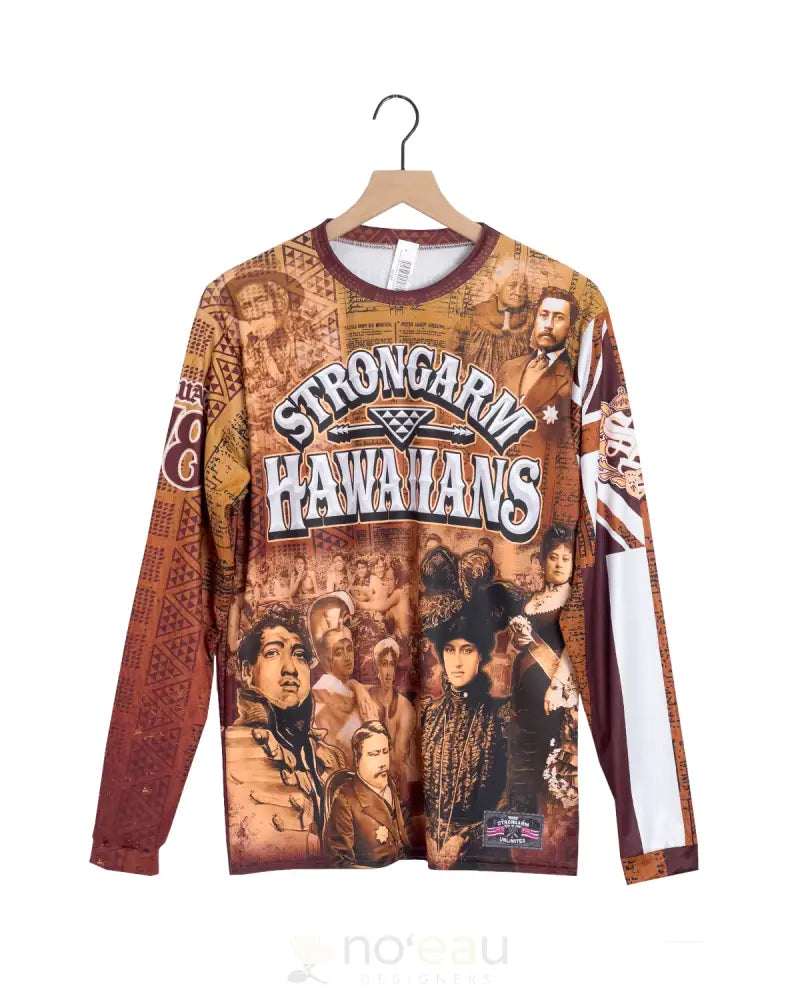 Strongarm Hawaiians - How Would They Feel? Brown Sub Dye Long Sleeve Men’s Clothing