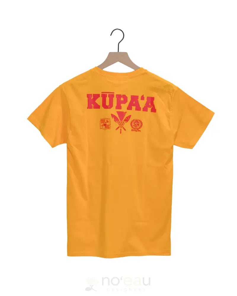 Strongarm Hawaiians - Kupaa Red/Yellow T-Shirt Men’s Clothing