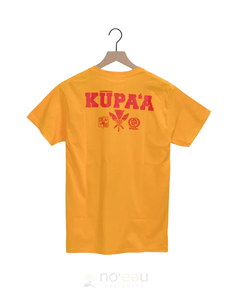 Strongarm Hawaiians - Kupaa Red/Yellow T-Shirt Men’s Clothing