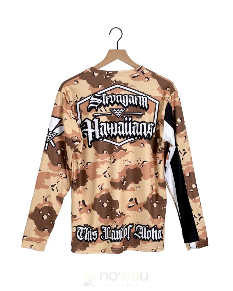 Strongarm Hawaiians - Land Of Aloha Desert Camo Long Sleeve Sub Dye Men’s Clothing