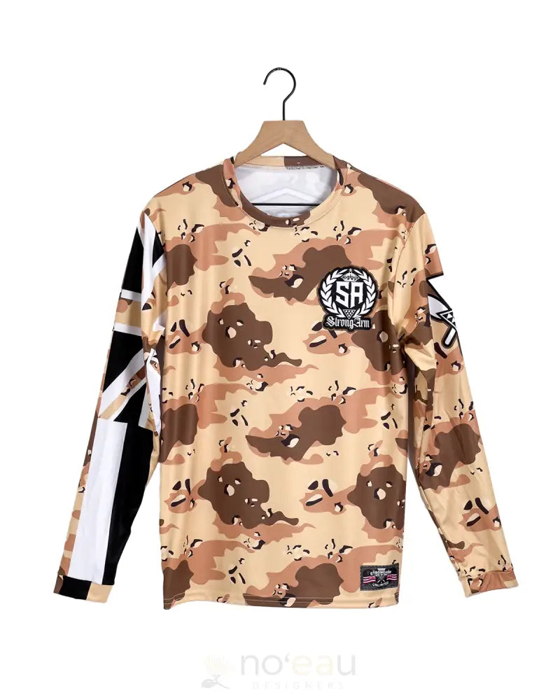 Strongarm Hawaiians - Land Of Aloha Desert Camo Long Sleeve Sub Dye Men’s Clothing