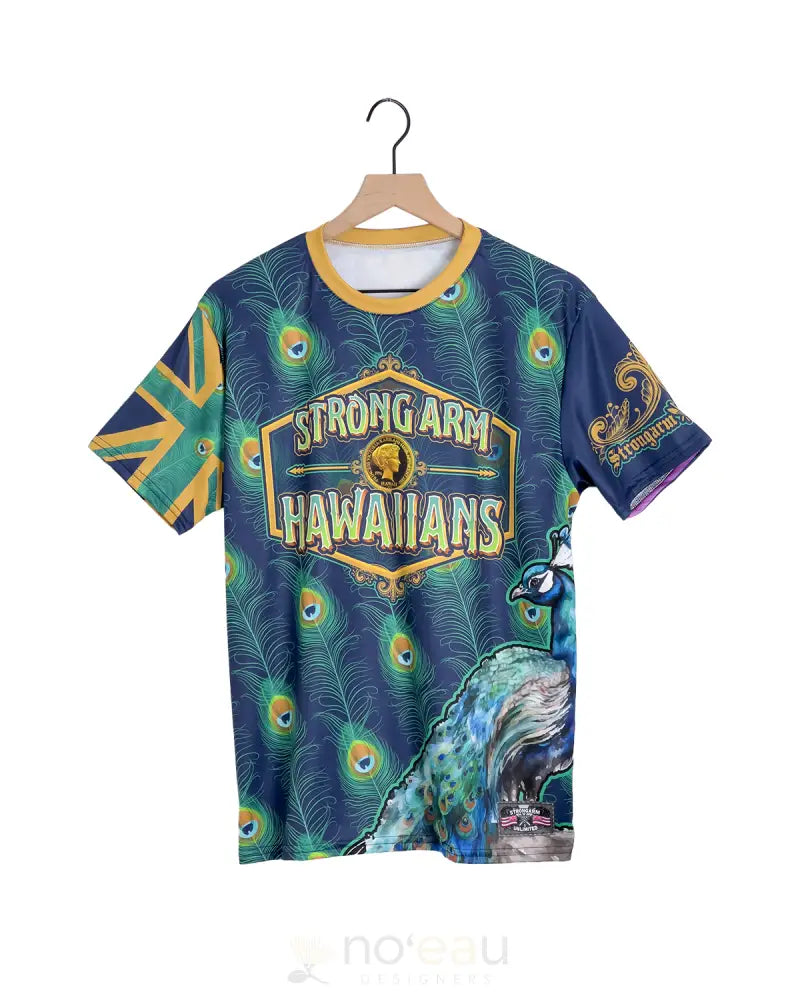 Strongarm Hawaiians - Peacock Princess Kaiulani Sub Dye T-Shirt Mens Clothing