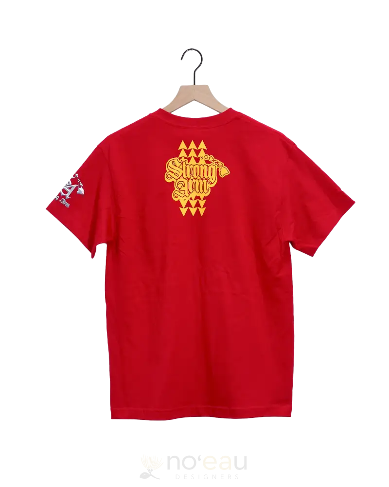 Strongarm Hawaiians - Proud Kanaka Red T-Shirt Men’s Clothing