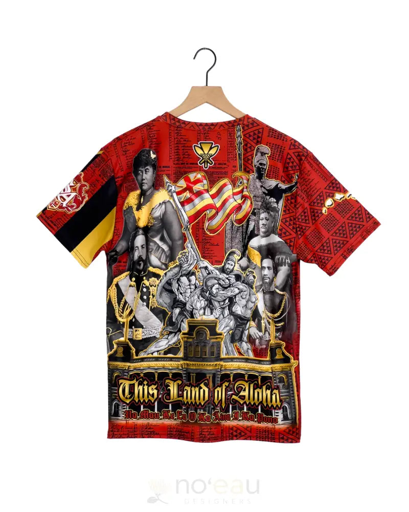 STRONGARM HAWAIIANS - Puna Red Sub Dye T-Shirt MEN’S CLOTHING