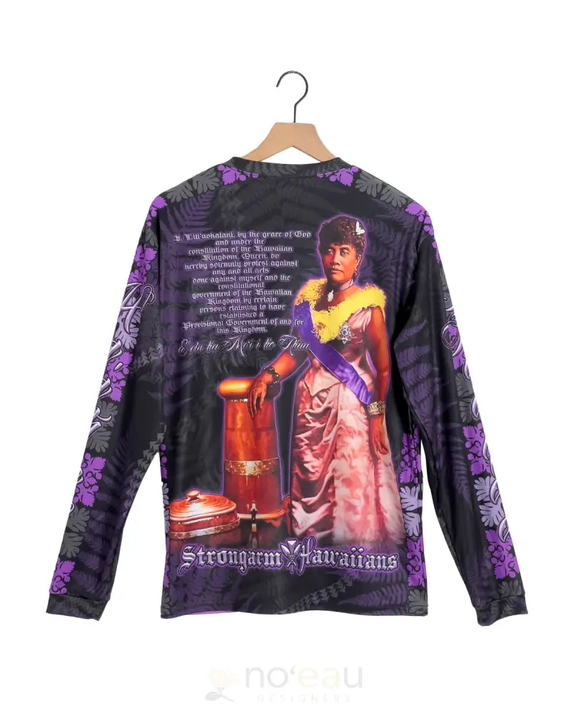 STRONGARM HAWAIIANS - Queen Liliʻuokalani Purple Sub Dye Long Sleeve MEN’S CLOTHING