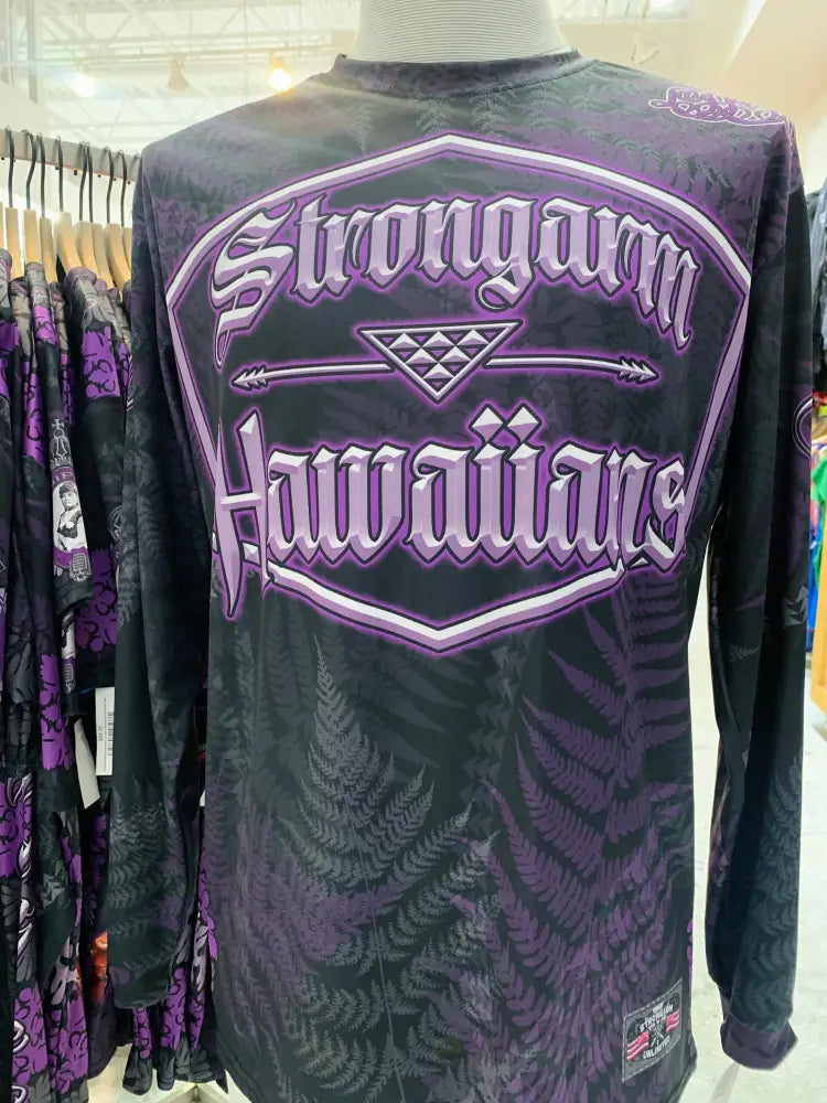 STRONGARM HAWAIIANS - Queen Liliʻuokalani Purple Sub Dye Long Sleeve - Noʻeau Designers