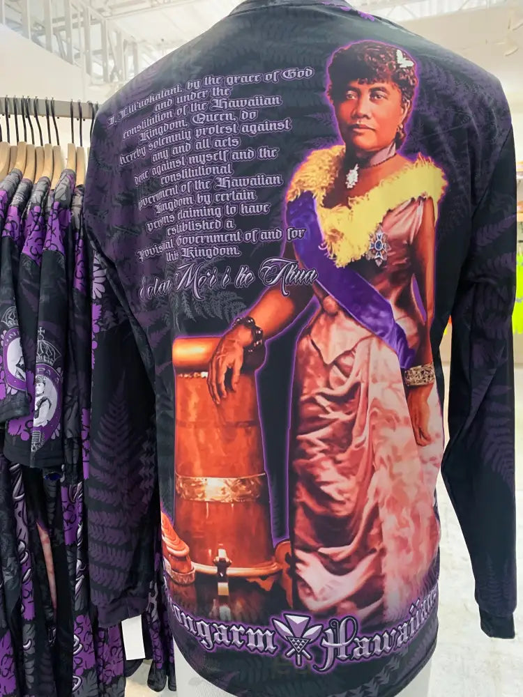 STRONGARM HAWAIIANS - Queen Liliʻuokalani Purple Sub Dye Long Sleeve - Noʻeau Designers