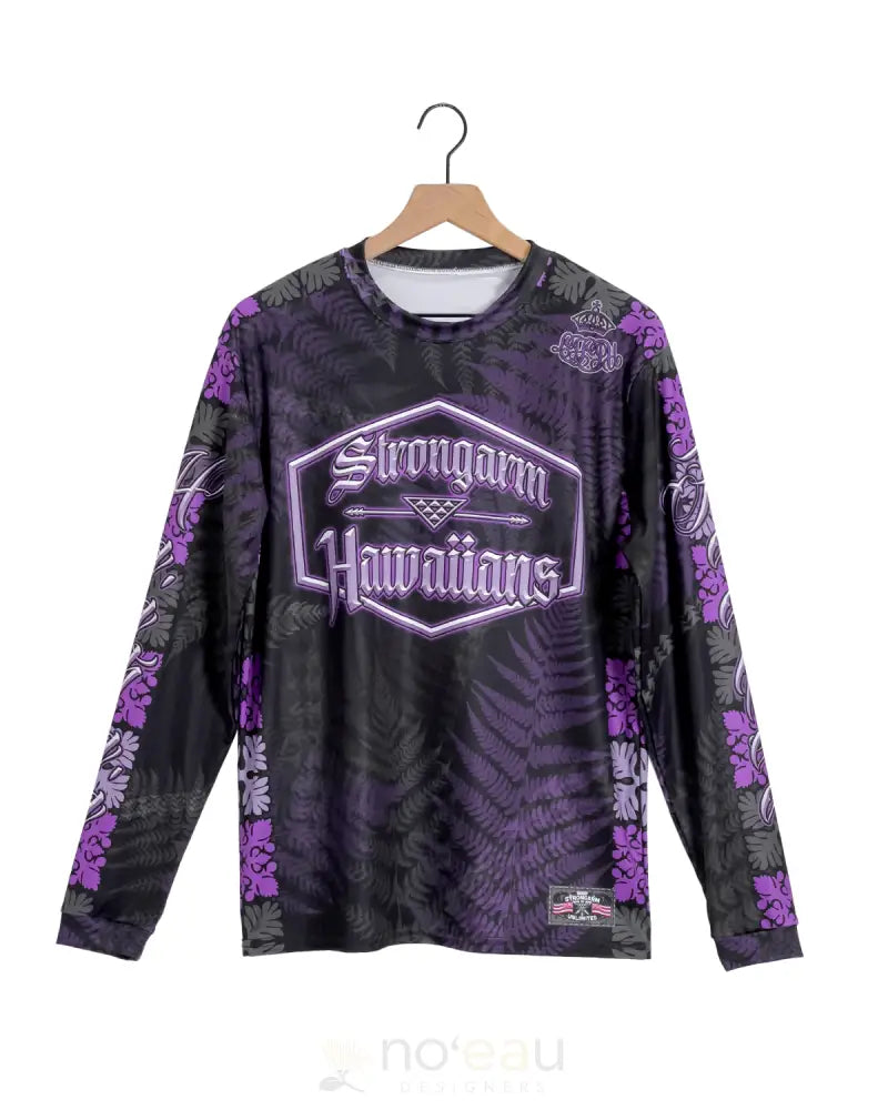 STRONGARM HAWAIIANS - Queen Liliʻuokalani Purple Sub Dye Long Sleeve MEN’S CLOTHING